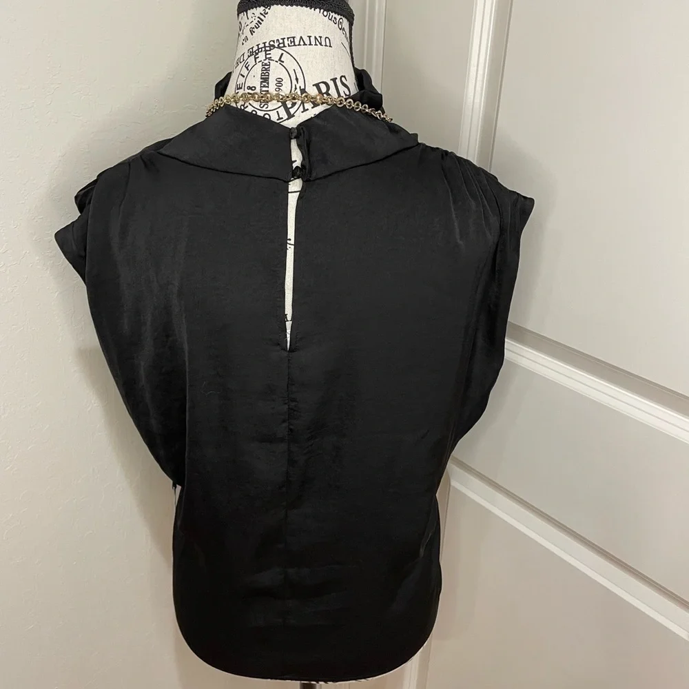Astr Black Blouse Size Large - Picture 4 of 9